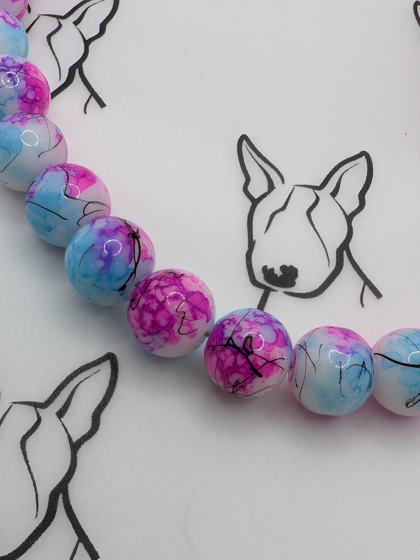 Pink Owl Phone Strap | Pink Glass Beads | Cute Phone or Bag Charm Gift