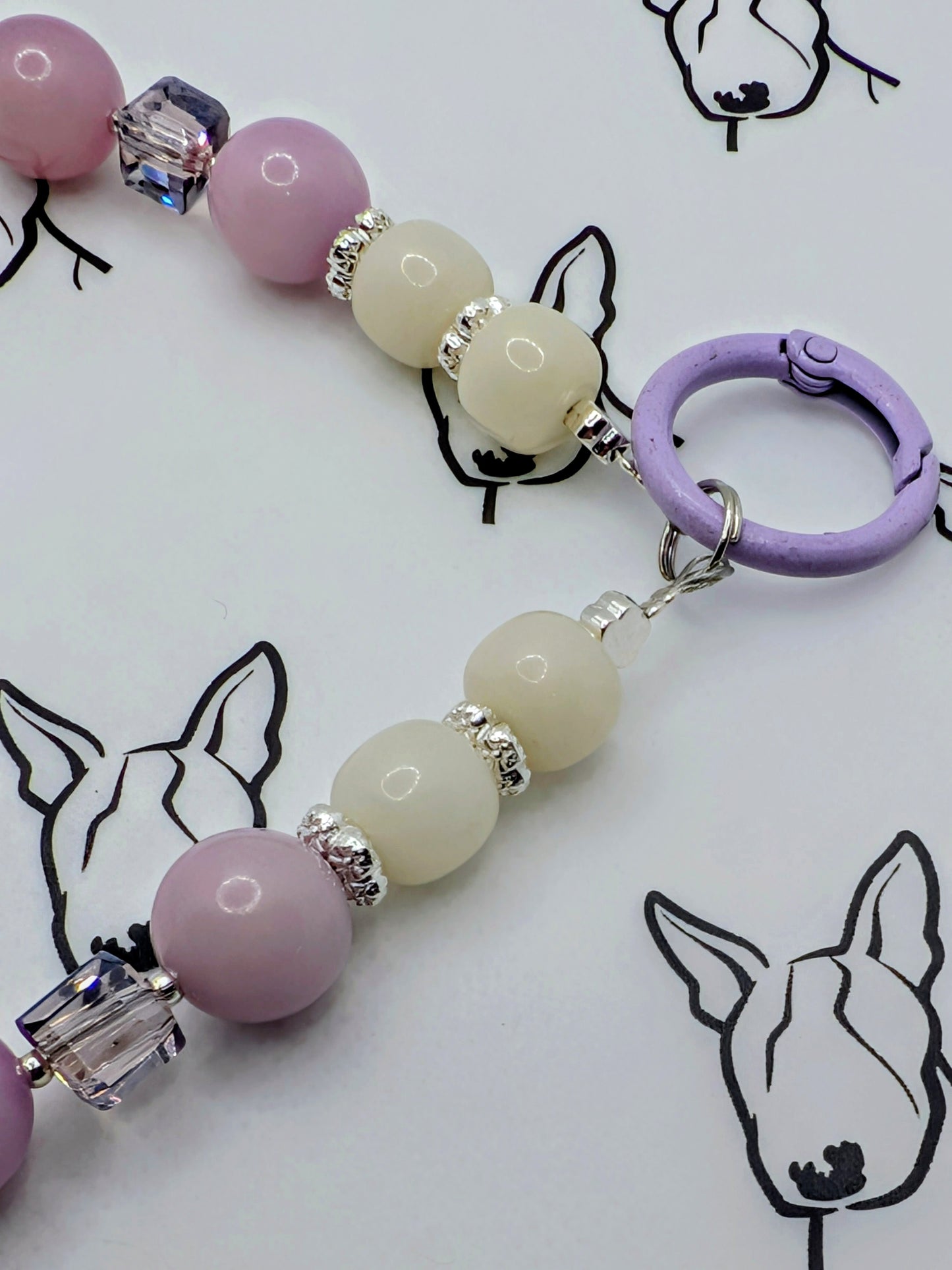 Bohdi Bead Phone Strap | Purple Bodhi Beads | Cute Phone or Bag Charm Gift