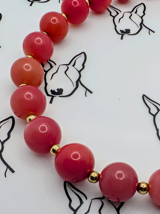 Bohdi Bead Phone Strap | Red Bodhi Beads | Cute Phone or Bag Charm Gift