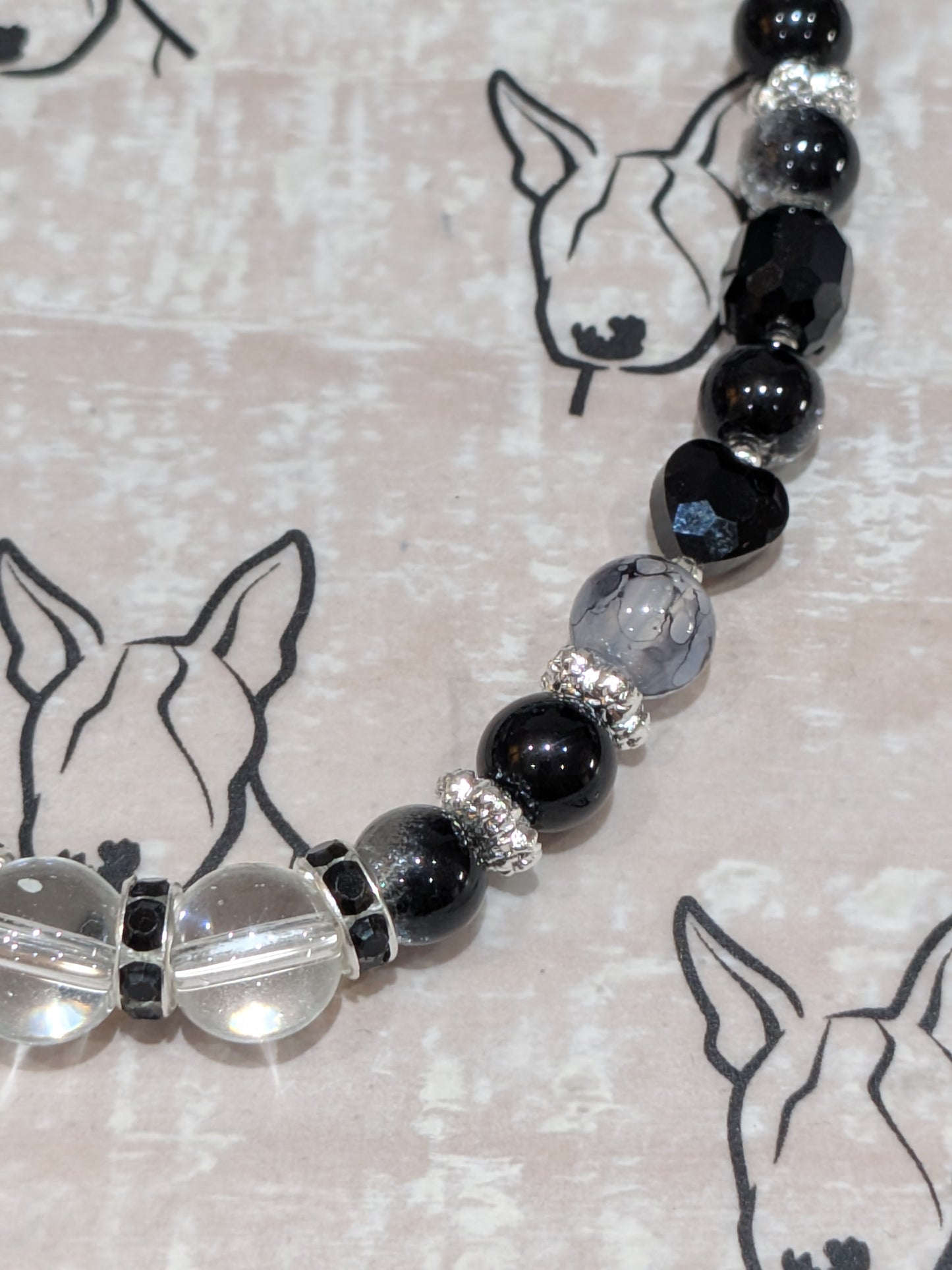 Chic Sparkle Heart Phone Strap | Glass Beads | Cute Phone or Bag Charm Gift