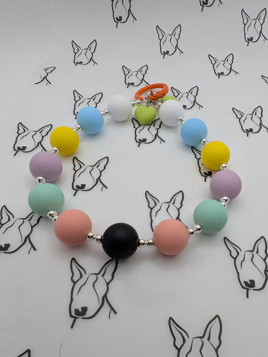 Colourful Phone Strap | Round Silicone Beads | Cute Phone or Bag Charm Gift