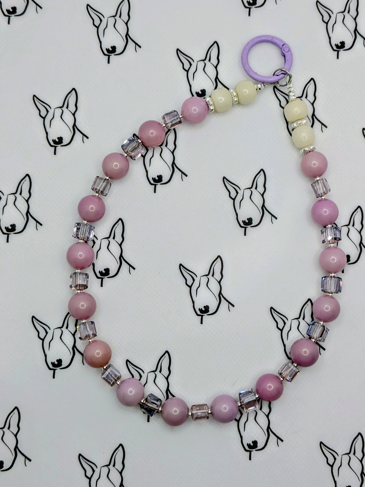 Bohdi Bead Phone Strap | Purple Bodhi Beads | Cute Phone or Bag Charm Gift